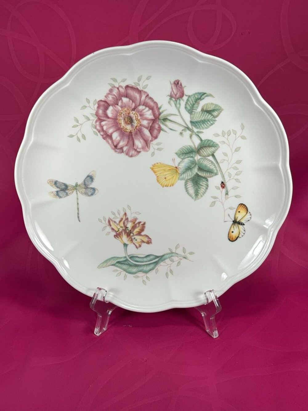 beautiful Lenox Butterfly Meadow dinner plate